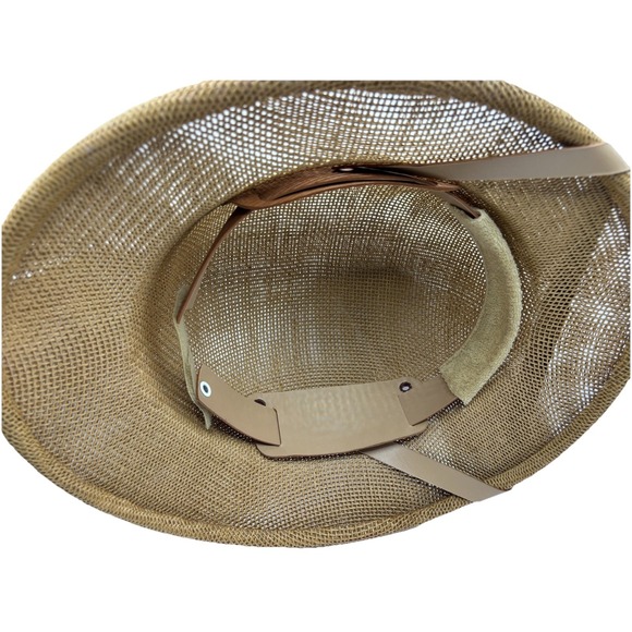 Vintage Sun-Fari By Wesco Safari Pith Explorer Hat Adjustable Beige Made In USA - Picture 8 of 9